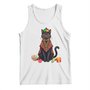 Cute Kwanzaa Cat Dashiki Tank Top African Heritage Gift TS12 White Print Your Wear