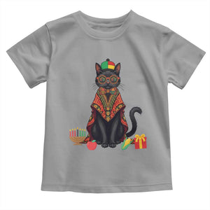 Cute Kwanzaa Cat Dashiki Toddler T Shirt African Heritage Gift TS12 Sport Gray Print Your Wear