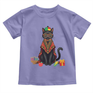 Cute Kwanzaa Cat Dashiki Toddler T Shirt African Heritage Gift TS12 Violet Print Your Wear