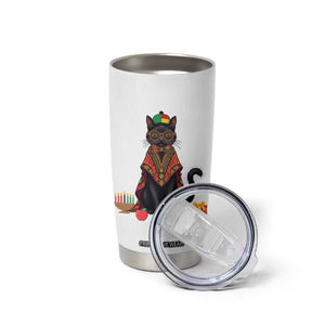 Cute Kwanzaa Cat Dashiki Tumbler Cup African Heritage Gift TS12 Print Your Wear