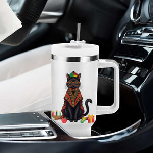 Cute Kwanzaa Cat Dashiki Tumbler With Handle African Heritage Gift TS12 Print Your Wear
