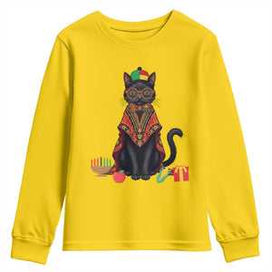Cute Kwanzaa Cat Dashiki Youth Sweatshirt African Heritage Gift TS12 Daisy Print Your Wear