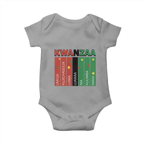 Light Of Kwanzaa Baby Onesie Nguzo Saba African Heritage Gift TS12 Sport Gray Print Your Wear