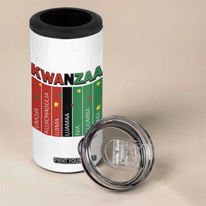 Light Of Kwanzaa 4 in 1 Can Cooler Tumbler Nguzo Saba African Heritage Gift TS12 Print Your Wear