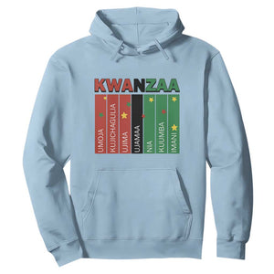 Light Of Kwanzaa Hoodie Nguzo Saba African Heritage Gift TS12 Light Blue Print Your Wear