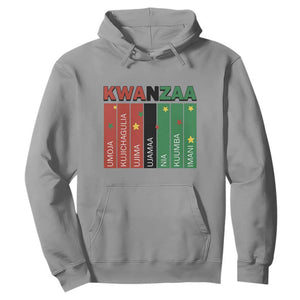 Light Of Kwanzaa Hoodie Nguzo Saba African Heritage Gift TS12 Sport Gray Print Your Wear