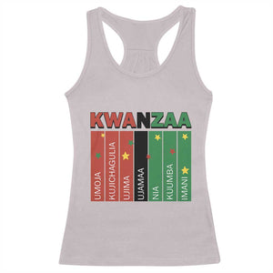 Light Of Kwanzaa Racerback Tank Top Nguzo Saba African Heritage Gift TS12 Ice Gray Print Your Wear