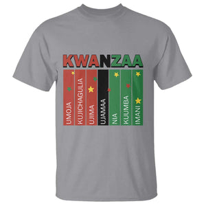 Light Of Kwanzaa T Shirt Nguzo Saba African Heritage Gift TS12 Sport Gray Print Your Wear