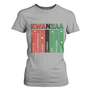 Light Of Kwanzaa T Shirt For Women Nguzo Saba African Heritage Gift TS12 Sport Gray Print Your Wear