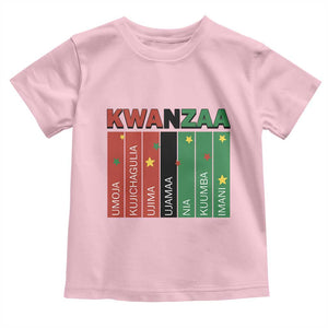 Light Of Kwanzaa Toddler T Shirt Nguzo Saba African Heritage Gift TS12 Light Pink Print Your Wear