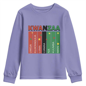 Light Of Kwanzaa Youth Sweatshirt Nguzo Saba African Heritage Gift TS12 Violet Print Your Wear