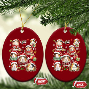 Funny Santa Cavy Squad Ceramic Ornament Christmas Guinea Pig Gift TS12 Print Your Wear