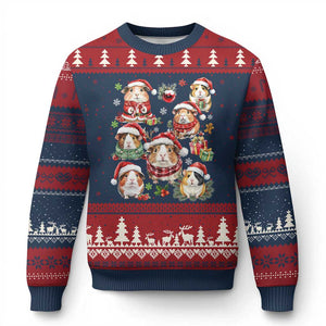 Funny Santa Cavy Squad Ugly Christmas Sweater Xmas Guinea Pig Gift TS12 Navy Red Print Your Wear