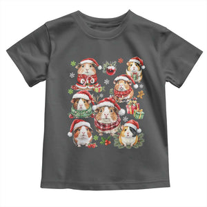 Funny Santa Cavy Squad Toddler T Shirt Christmas Guinea Pig Gift TS12 Dark Heather Print Your Wear