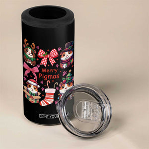 Merry Pigmas 4 in 1 Can Cooler Tumbler Funny Guinea Pig Cavy Lover Holiday Gift TS12 Print Your Wear