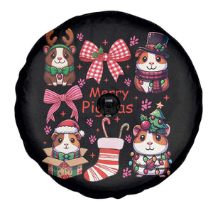 Merry Pigmas Spare Tire Cover Funny Guinea Pig Cavy Lover Holiday Gift TS12 Print Your Wear