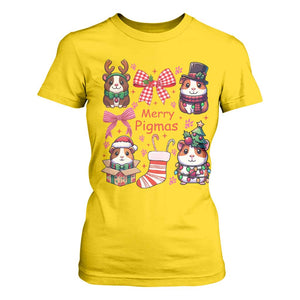 Merry Pigmas T Shirt For Women Funny Guinea Pig Cavy Lover Holiday Gift TS12 Daisy Print Your Wear