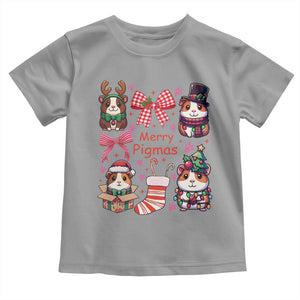 Merry Pigmas Toddler T Shirt Funny Guinea Pig Cavy Lover Holiday Gift TS12 Sport Gray Print Your Wear