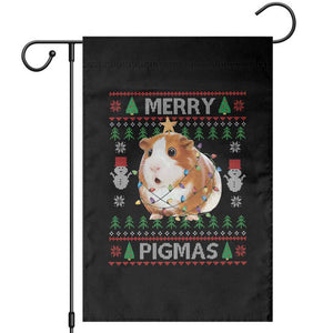 Merry Pigmas Ugly Christmas Garden Flag Guinea Pig Lover TS12 Black Print Your Wear