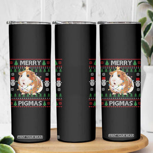 Merry Pigmas Ugly Christmas Skinny Tumbler Guinea Pig Lover TS12 Print Your Wear