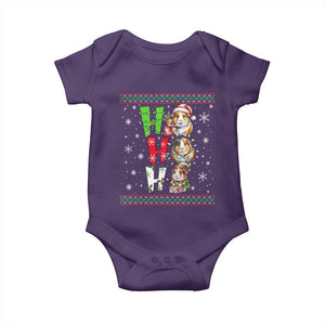 Funny Guinea Pig Ho Ho Ho Ugly Christmas Sweater Baby Onesie Cute Pet Lover TS12 Purple Print Your Wear