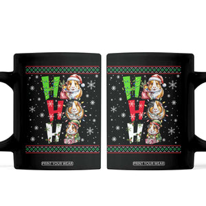 Funny Guinea Pig Ho Ho Ho Ugly Christmas Sweater Coffee Mug Cute Pet Lover TS12 Black Print Your Wear