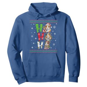 Funny Guinea Pig Ho Ho Ho Ugly Christmas Sweater Hoodie Cute Pet Lover TS12 Royal Blue Print Your Wear