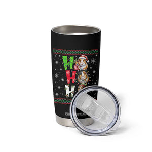 Funny Guinea Pig Ho Ho Ho Ugly Christmas Sweater Tumbler Cup Cute Pet Lover TS12 Print Your Wear