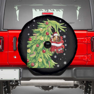 Funny Christmas Guinea In Green Hand Naughty Spare Tire Cover Cute Pet Lover Gift TS12 Black Print Your Wear