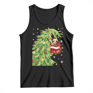 Funny Christmas Guinea In Green Hand Naughty Tank Top Cute Pet Lover Gift TS12 Black Print Your Wear