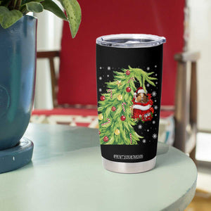 Funny Christmas Guinea In Green Hand Naughty Tumbler Cup Cute Pet Lover Gift TS12 Print Your Wear