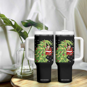 Funny Christmas Guinea In Green Hand Naughty Tumbler With Handle Cute Pet Lover Gift TS12 Print Your Wear