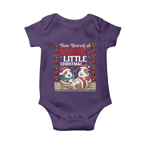 Have Yourself A Wheeky Little Christmas Baby Onesie Funny Guinea Pig Lover TS12 Purple Print Your Wear