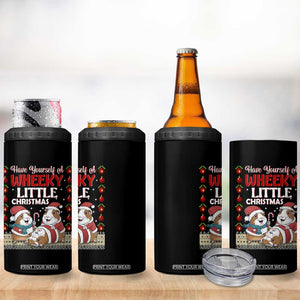 Have Yourself A Wheeky Little Christmas 4 in 1 Can Cooler Tumbler Funny Guinea Pig Lover TS12 Print Your Wear