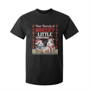 Have Yourself A Wheeky Little Christmas T Shirt For Kid Funny Guinea Pig Lover TS12 Black Print Your Wear