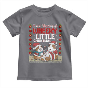 Have Yourself A Wheeky Little Christmas Toddler T Shirt Funny Guinea Pig Lover TS12 Charcoal Print Your Wear