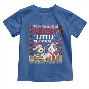 Have Yourself A Wheeky Little Christmas Toddler T Shirt Funny Guinea Pig Lover TS12 Royal Blue Print Your Wear