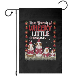 Christmas Guinea Pig Lover Garden Flag Have Yourself A Wheeky Little TS12 Black Print Your Wear