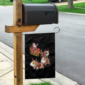 Funny Christmas Guinea Pig Lover Gift Garden Flag Santa Pig Sleigh Crew TS12 Print Your Wear