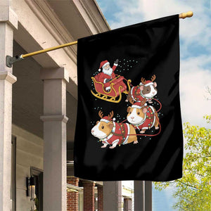 Funny Christmas Guinea Pig Lover Gift Garden Flag Santa Pig Sleigh Crew TS12 Print Your Wear