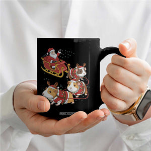Funny Christmas Guinea Pig Lover Gift Coffee Mug Santa Pig Sleigh Crew TS12 Print Your Wear