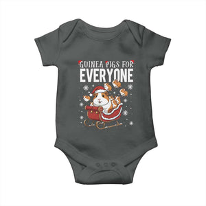 Christmas Guinea Pigs For Everyone Baby Onesie Funny Cavy Lover Gift TS12 Dark Heather Print Your Wear