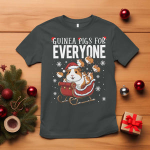 Christmas Guinea Pigs For Everyone T Shirt Funny Cavy Lover Gift TS12 Dark Heather Print Your Wear