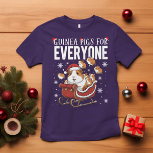 Christmas Guinea Pigs For Everyone T Shirt Funny Cavy Lover Gift TS12 Purple Print Your Wear