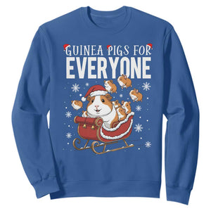Christmas Guinea Pigs For Everyone Sweatshirt Funny Cavy Lover Gift TS12 Royal Blue Print Your Wear