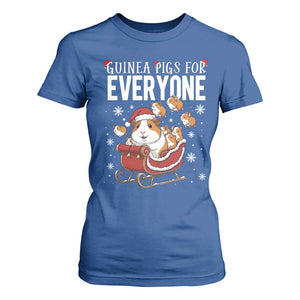 Christmas Guinea Pigs For Everyone T Shirt For Women Funny Cavy Lover Gift TS12 Royal Blue Print Your Wear