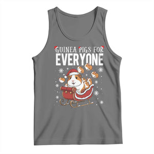 Christmas Guinea Pigs For Everyone Tank Top Funny Cavy Lover Gift TS12 Black Heather Print Your Wear