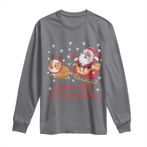 Guinea Pigs For Everybody Long Sleeve Shirt Funny Xmas Gift TS12 Charcoal Print Your Wear