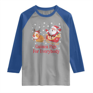 Guinea Pigs For Everybody Raglan Shirt Funny Xmas Gift TS12 Sport Gray Royal Print Your Wear