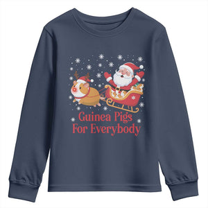 Guinea Pigs For Everybody Youth Sweatshirt Funny Xmas Gift TS12 Navy Print Your Wear